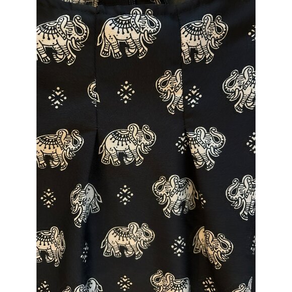 Speed Control New York Black Sleeveless Elephant Print Romper W/ Pockets Size - Picture 7 of 10